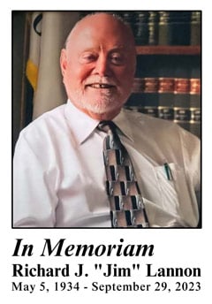 In Memoriam | Richard J. "Jim" Lannon | May 5, 1934 - September 29, 2023